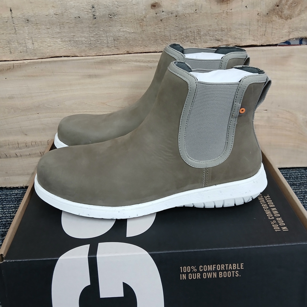 Nwt Bogs Women's Juniper Chelsea Boots 9.5 Taupe - Picture 3 of 8